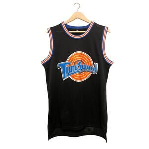 Space Jam Tune Squad Donald Duck‎ Mesh Jersey Men Size Medium Black Embroidered